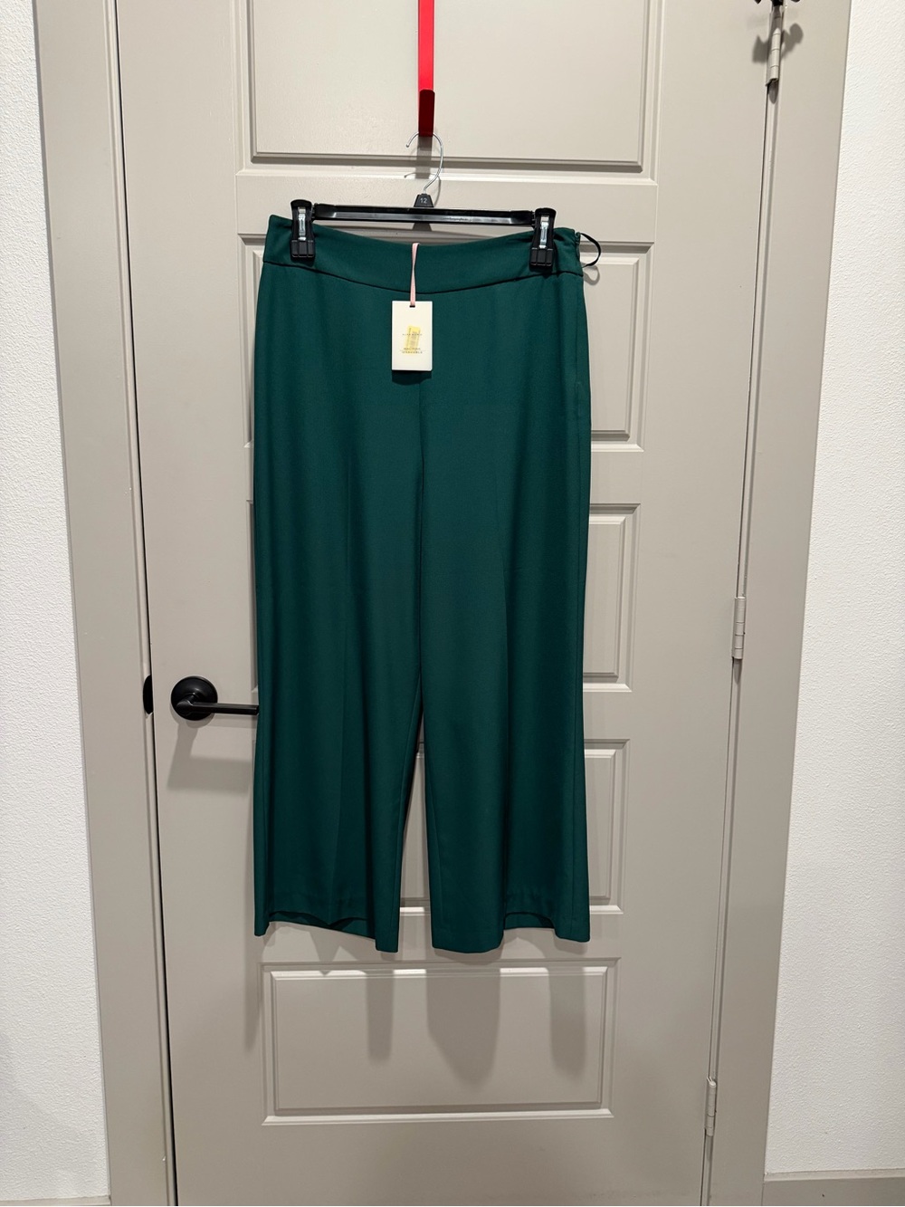 Alex Marie Teal Green Wide-Leg Pants